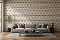 Panneau mural acoustique en bois de chêne ignifuge hexagonal pour hôtels, appartements, hôpitaux et écoles