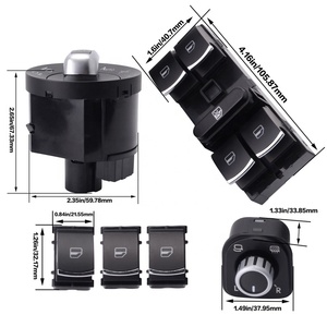 Công tắc cửa sổ điện mới cho VW <span class=keywords><strong>Jetta</strong></span> GOLF 5 6 GTI TIGUAN Passat B6 CC phía sau gương Đèn pha điều khiển Sương Mù-Vật liệu nhựa - Product Image 6