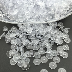 Transparent Silicone Earplugs Round <b>Disc</b> For Earring Making Jewelry Accessories 10000 Pieces Pack - Product Image 1