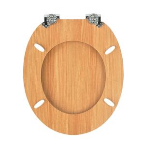 Couvercle de toilette en MDF en forme de <span class=keywords><strong>O</strong></span> de 18 pouces avec charnières en alliage de zinc, fermeture douce, face ronde, couvercle WC OEM de qualité supérieure - Product Image 3