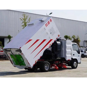 Camión barredor de calles Isuzu 600p de 120HP, camión eficiente para la recolección de basura y lavado de carreteras, para el mantenimiento de vías limpias - Product Image 4