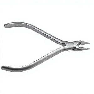 Pince ergonomique manuelle premium argentée pour orthodontie, type bec d'oiseau, pour couper et former les fils légers, instruments dentaires - Product Image 4