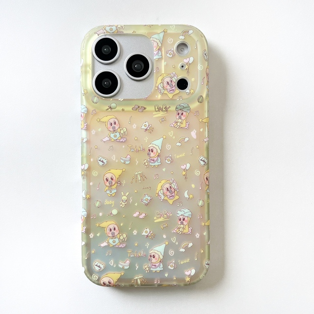 2026 New Double Sides Film Covering Cartoon Star Baby IMD Chameleon Anime Phone Case for IPhone 17 Pro Max 16 Pro 15 Back Covers