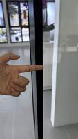 Puerta Corredera de Vidrio Ultra Estrecha de Aluminio con Rotura de Puente Térmico AMJ NFRC Csa, Directo de Fábrica, Ventanas y Puertas de Aluminio NFRC