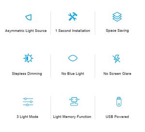 Northland Protection des yeux lecture suspendue e-lecture LED USB tâche moniteur <span class=keywords><strong>d</strong></span>'<span class=keywords><strong>ordinateur</strong></span> barre lumineuse écran <span class=keywords><strong>d</strong></span>'<span class=keywords><strong>ordinateur</strong></span> portable lampe pour bureau <span class=keywords><strong>benq</strong></span> - Product Image 4
