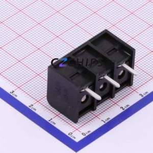 DBT50B-9.5-3P-BK-P Barrier Terminal Block Through hole Component (THT),P=9.5mm Connector Three Sides 9.5mm 1x3P Edge Pin - Product Image 2
