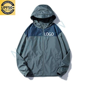 Custom New Outdoor Breathable UPF 50+ Sports Hooded <b>Jacket</b> Men's Windbreaker <b>Jacket</b> - Product Image 3
