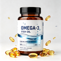 Cápsulas de Ácido Graso Omega 3 de Tres Intensidades de Potencia para Hombres y Mujeres, Suplemento Vegano de EPA y DHA, Suplemento de Aceite de Pescado