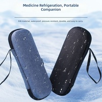 Boîte de protection pour stylo d'injection métallique portable RENMED Slim, étui rigide imperméable pour le transport en voyage