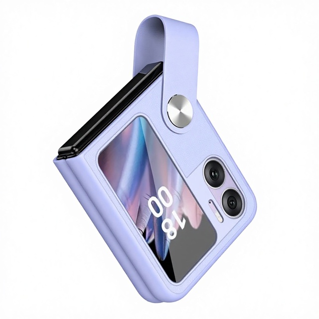 Hard TPU Shockproof Finger Strap Holder Flip Mobile Case for Oppo Find N2 N3 5G