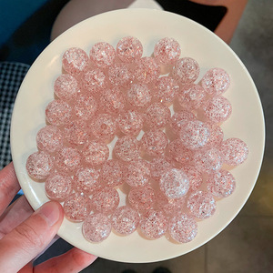 Cuentas Acrílicas de 15 mm, 10 Piezas/Bolsa, Cuentas de Goma de Mascar Multicolores Brillantes para Accesorios para el Cabello de Niños, Materiales para Hacer Lazos para el Cabello - Product Image 3