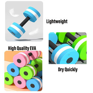 Haltères aquatiques en mousse EVA légère de haute qualité avec option de logo personnalisé pour les exercices d'aérobic aquatique en piscine - Product Image 4
