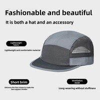Casquette de baseball unisexe respirante, imperméable, en nylon, réglable, à séchage rapide, color-block, protection UV, best-seller transfrontalier