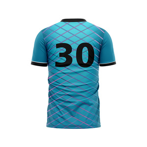 HEALY Dry Fit Polyester Sublimatie T-shirts Fabrikant Op Maat Voetbal V-hals T-shirts Heren - Product Image 4