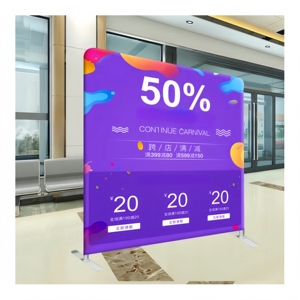 عرض ترويحي 10 أقدام عرض عرض منبثق مستقيم رفوف خلفية فوتوبوث للعرض - Product Image 2