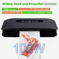 Machine de mise sous vide multifonctionnelle 100W 110V 220V, mini scelleuse sous vide automatique portative pour la maison avec prise amovible