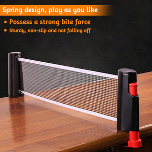 Filet <span class=keywords><strong>de</strong></span> ping-pong réglable et rétractable avec pinces, filet <span class=keywords><strong>de</strong></span> <span class=keywords><strong>tennis</strong></span> <span class=keywords><strong>de</strong></span> <span class=keywords><strong>table</strong></span> portable pour toute <span class=keywords><strong>table</strong></span> - Product Image 4