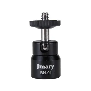 JMARY BH-01 באיכות גבוהה 360 תואר חצובה מתאם 1/4 בורג חוט נייד מצלמה מיני כדור ראש
