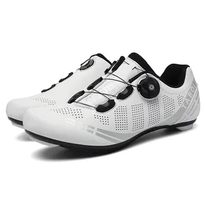 Scarpe da ciclismo modellabili a caldo impermeabili per scarpe da ciclismo con lacci da ciclismo