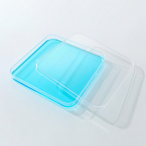 Boîte de Pétri carrée stérile transparente en PS pour laboratoire, 100x100mm - Product Image 1