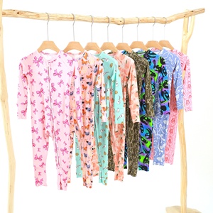 Pigiama in bambù super morbido con cerniera Kerui, tutine per neonati in blind box, <span class=keywords><strong>abbigliamento</strong></span> personalizzato per bambine e neonati - Product Image 4