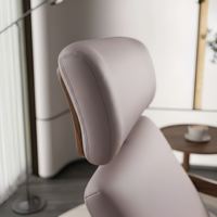 Fauteuil à bascule moderne en teck doré, écologique, fauteuil inclinable de loisirs pour chambre, hôtel, salon, balcon, bureau à domicile, salle à manger