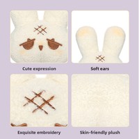 Peluche Lapin Betty Amusant, Jouet Doux en Polyester et Coton PP, Rembourrage 31cm-50cm, Cadeau d'Anniversaire Unisexe pour Adolescents, Broderie