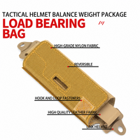 Sac de contrepoids pour casque tactique, pochette de rangement pour batterie NVG avec 5 poids amovibles pour casque tactique FAST BJ PJ MH