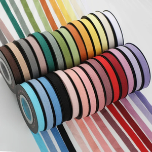 Cinta de Raso de Poliéster con Logotipo Personalizado, Rollo de Cinta de Color Sólido Impresa para Envolver Regalos, para Recuerdos de Boda y Uso Promocional - Product Image 2
