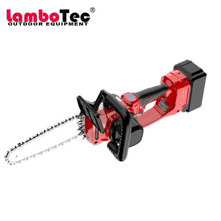 Lambotec Mini Kettensäge Mini elektrische Säge 24V für die Holz bearbeitung Gartengeräte schnur los mit Batterien Kettensägen