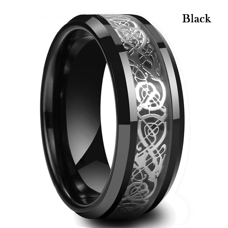 Black ring silver on black ground