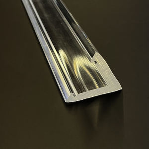 O alumínio conduzido expulso personalizado perfil Rod/barra oca triangular do difusor conduzido plástico claro do difusor PMMA - Product Image 4