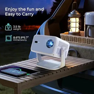 Dazzler rạp chiếu phim tại nhà máy chiếu LED proyector <span class=keywords><strong>1080p</strong></span> Video di động <span class=keywords><strong>Android</strong></span> thông minh wifi <span class=keywords><strong>1080p</strong></span> Máy chiếu Mini 4K - Product Image 2