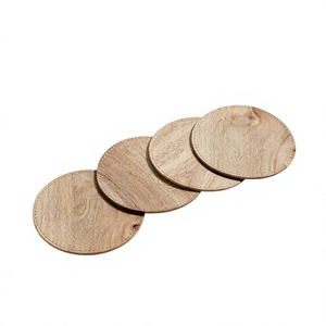 Posavasos redondos modernos de corcho para sublimación, aislantes del calor, ecológicos, de la India, para la venta al por mayor. - Product Image 3