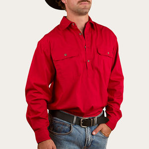 ボタンアッププラスサイズPearlsnap高Visユニフォーム刺繍カウボーイスナップカスタム幼児ビッグ & トールデニム西洋シャツ - Product Image 4