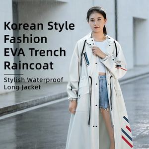 Imperméable Femme en EVA Non Jetable Vente en Gros, Veste de Pluie Capuche Étanche Complète pour Randonnées Extérieures Style Trench-Coat - Product Image 2