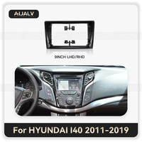 Autoradio Android portable 9 pouces, cadre de tableau de bord GPS RGB intégré, kit de tableau de bord, unité principale, panneau pour I40 2011-2019 ABS 1 an