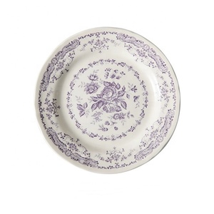 Joy peralatan makan gaya Italia klasik mawar kupu-kupu piring Salad piring makan malam - Product Image 6