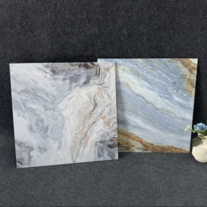 Sang trọng đá <span class=keywords><strong>3D</strong></span> thiết kế 600*600 mét porcelanato đá cẩm thạch cái nhìn gạch cho phòng khách và phòng ngủ Tầng - Product Image 6