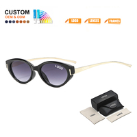 Lunettes de soleil œil de chat unisexe de créateur, monture tortue épaisse rétro, charnière métallique robuste, logo personnalisé OEM, vente en gros, tendance 2026