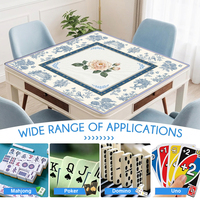Tapis de mahjong moderne de haute qualité, directement de l'usine, avec sac de transport, impression personnalisée, 33 pouces, en néoprène, tapis de mahjong américain