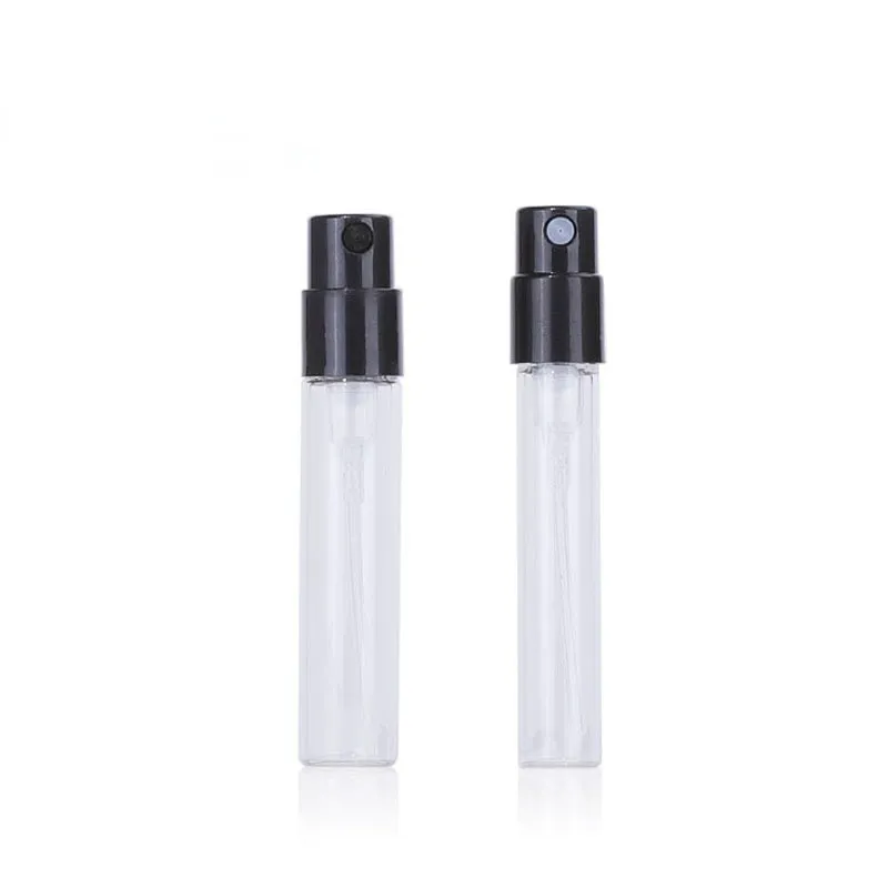 Small Moq Wholesale Perfume Spray Bottle 1ml 1.5ml 1.8ml 2.5ml Portable Perfume Sample Bottle Travel Mini Perfume Glass Bottles