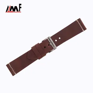 Exotic Charm Brown Eco-Friendly Watch Accessories Quick Release leather Strap band For Apple Smart Watch