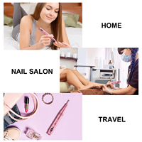 Perceuse à ongles électrique rechargeable professionnelle à grande vitesse 35000 tr/min pour le polissage des ongles