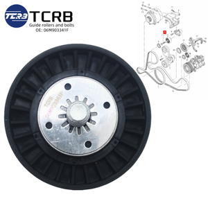 Connexion et fixations d'un rouleau de guidage et d'un boulon 06M903341F pour Audi A6 A7 A8 Q7 Q8 S6 S7 3.0T - Product Image 2