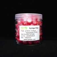 Filtres de laboratoire PTFE 13mm 0.22um RSF13TS2B filtre de seringue PTFE hydrophobe jetable 100 pièces/paquet