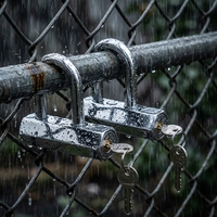 Cadenas en acier rhombique à six pans de 110 mm, antivol, étanche, avec anse renforcée, à clé, pour portail, remorque, entrepôt, vente en gros OEM