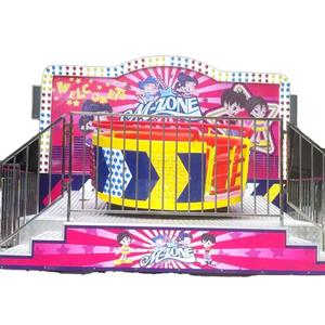 Manèges de divertissement Mini Samba Tagada Disco 8 places pour enfants, équipement de parc d'attractions intérieur d'<span class=keywords><strong>occasion</strong></span> pour la vente de parcs à thème - Product Image 1