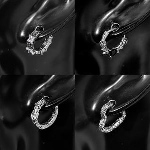 도매 남자의 힙합 펑크 고딕 스테인레스 스틸 귀걸이 금도금 후프 캐스트 보석 저자 극성 피어싱 보석 - Product Image 6