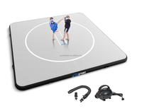 Tapis de lutte gonflable, tapis de Jiu-Jitsu, tapis d'entraînement en PVC pliable pour la maison, la salle de sport, le BJJ, le MMA, la boxe, le grappling et le judo